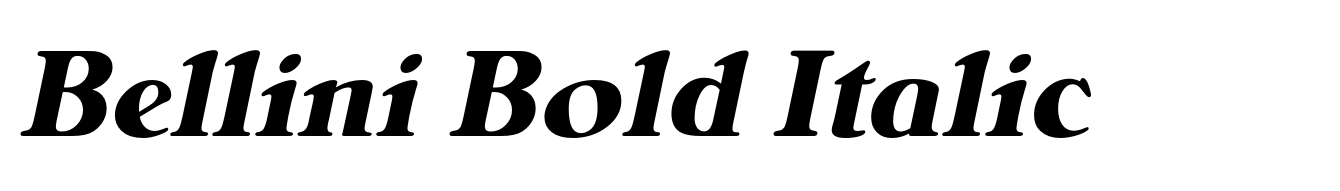 Bellini Bold Italic